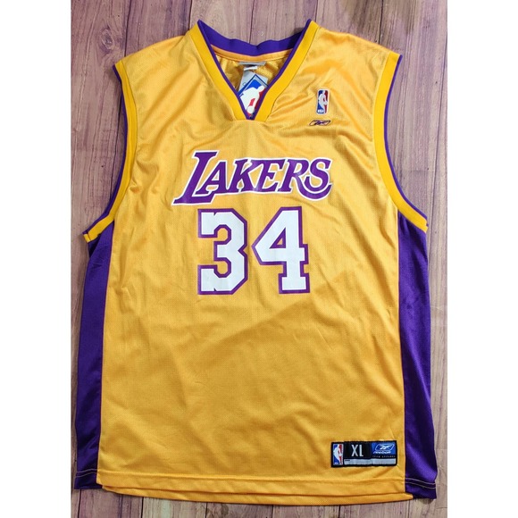 NEW SHAQUILLE O'NEAL LA LAKERS JERSEY REEBOK XL - Picture 1 of 8